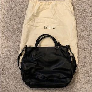 Large leather J Crew satchel
